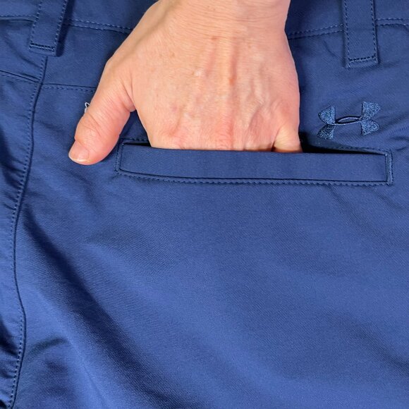 UA Under Armour Men's 34 Blue Match Play Golf Pants - Picture 7 of 12